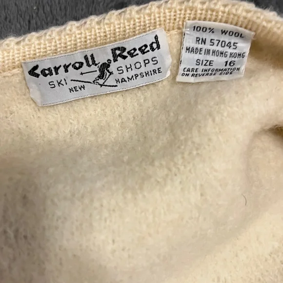 Carroll Reed Scallop-Edge Cream Button Front Jacket - Picture 8 of 8